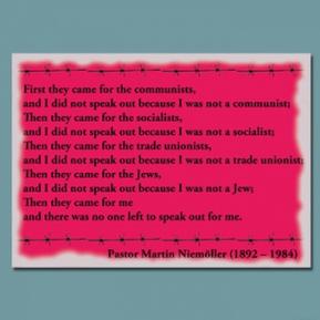 Paster Niemoller Quote